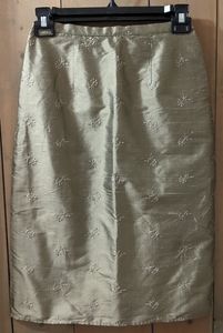 Silk Pencil Skirt